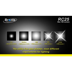 Bronte RC 25 taktisk lygte 5 modes