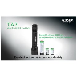 NexTORCH TA3 lygte-s&aelig;t 550 lumen
