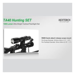 NexTORCH TA40 lygte-st  1040 lumen