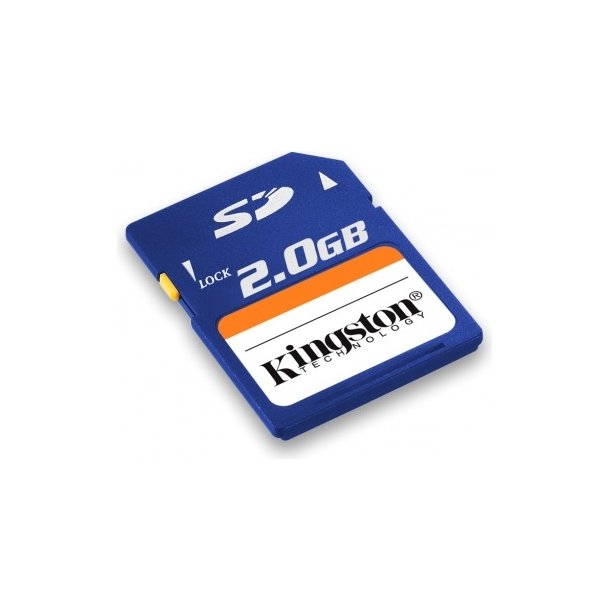 SD-kort  p&aring; 2 GB standard.